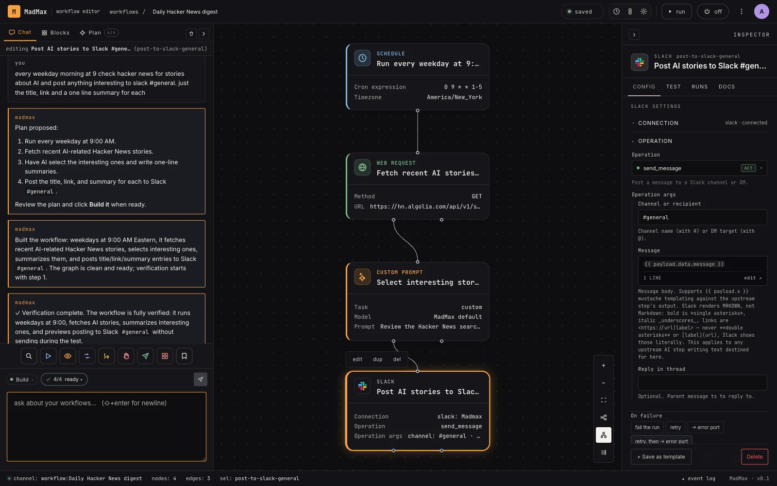 Built on a visual canvas